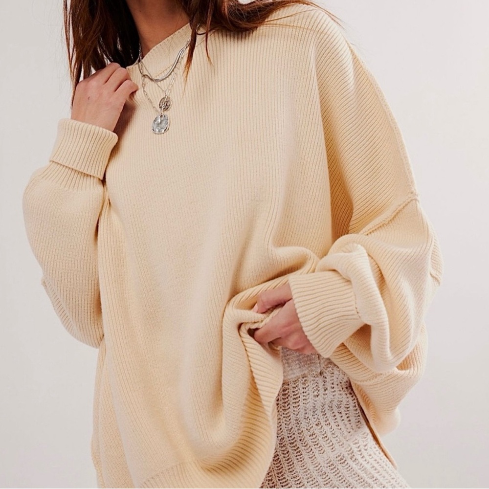 Free People Easy Street Tunic Creme - Picture 2 of 7